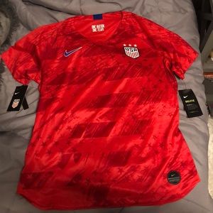 USWNT red nike jersey